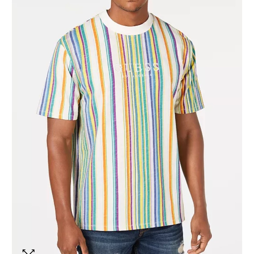 🎆Guess Originals Men's Riviera Striped T-Shirt